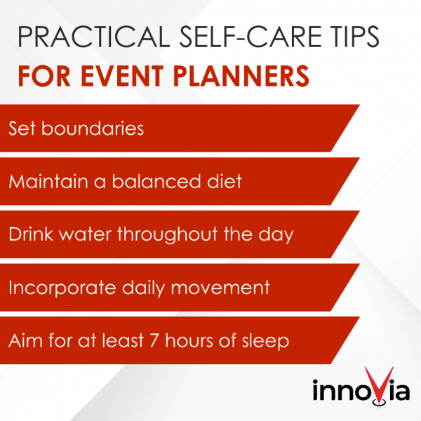 Infographic: Prioritizing Wellness: Self-Care Tips for Busy Event Planners