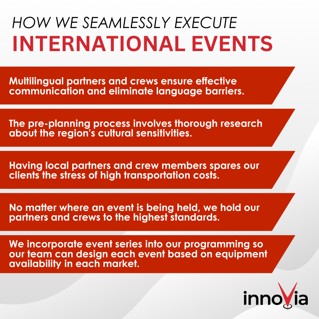 How innoVia Makes Seamless International Events a Reality